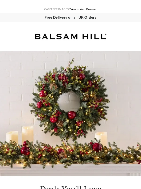 Balsam Hill Discount Code NHS